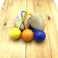 Vollgummiball 75mm mit Seil