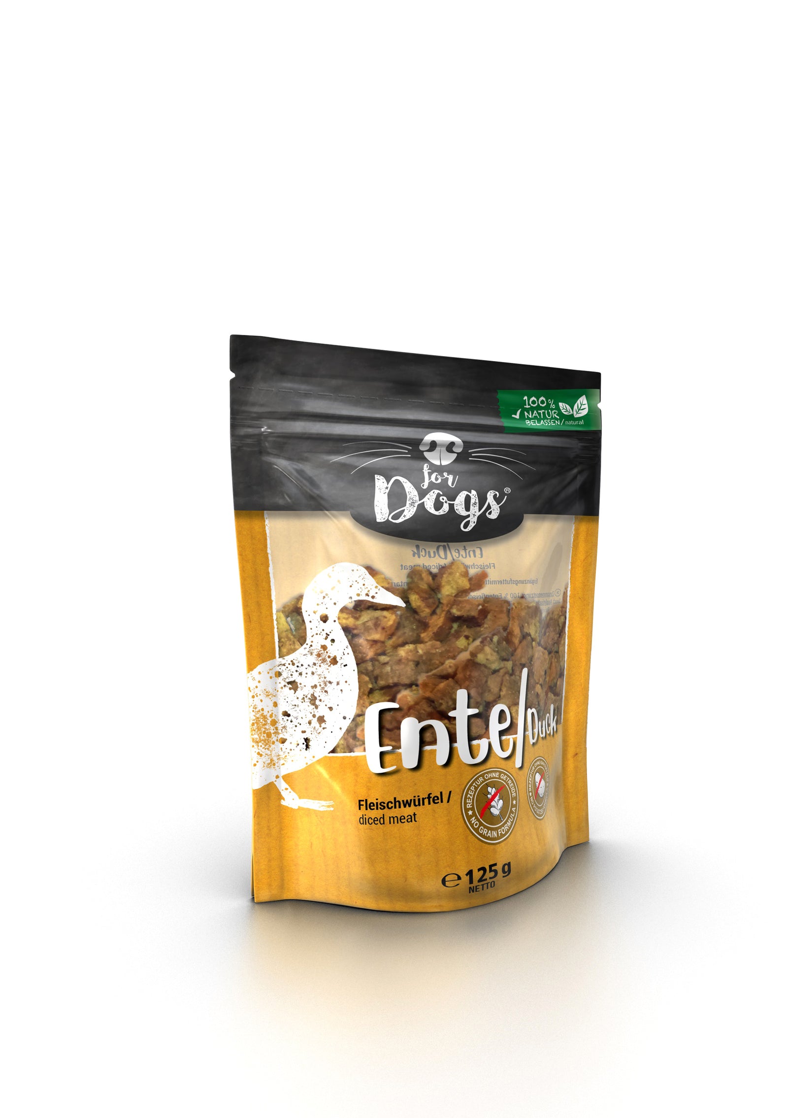 for Dogs Ente Fleischwürfel 125g