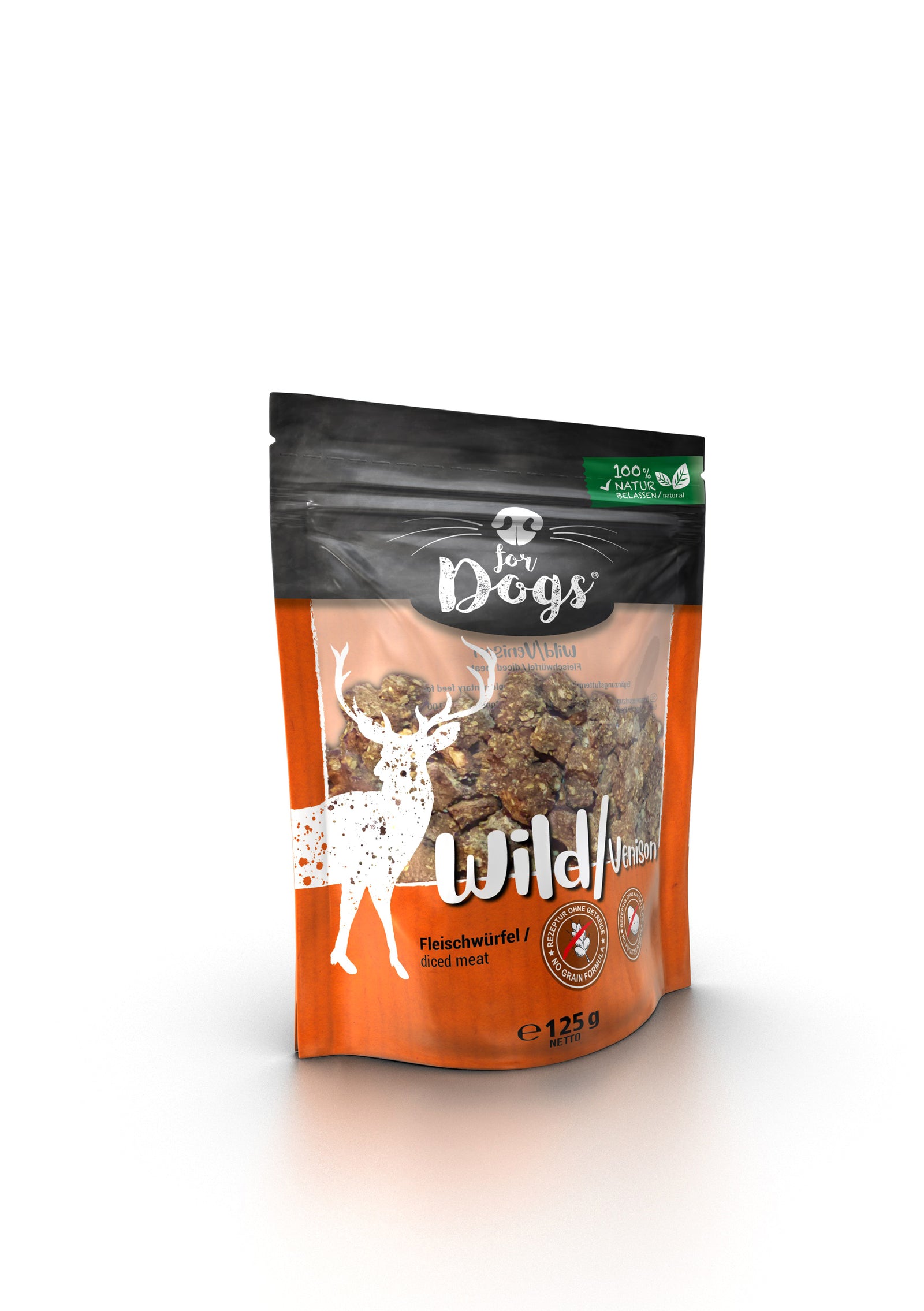 for Dogs Wild Fleischwürfel 125g