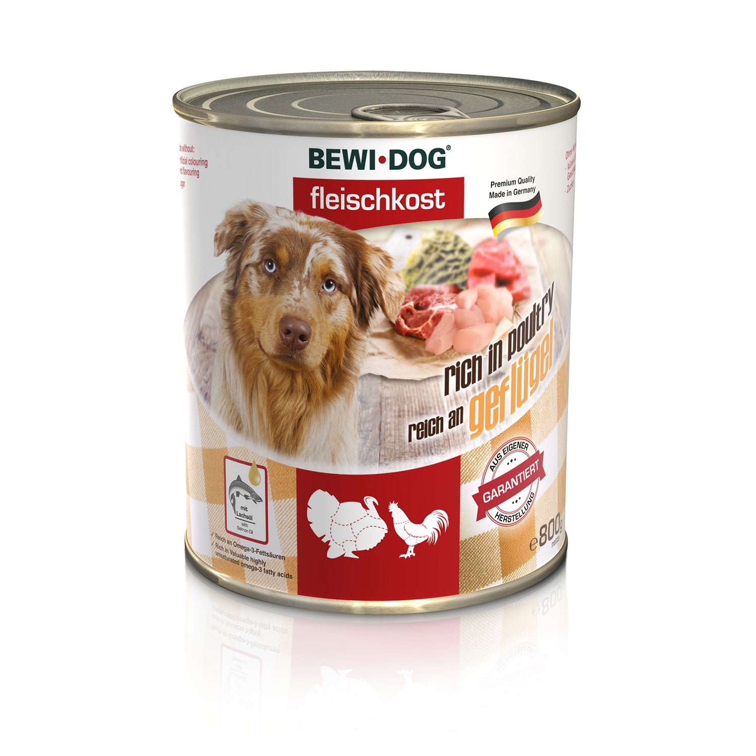 BEWI DOG Fleischkost Reich an Geflügel