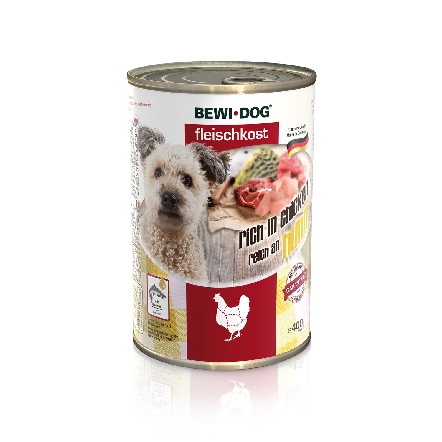 BEWI DOG Fleischkost Reich an Huhn