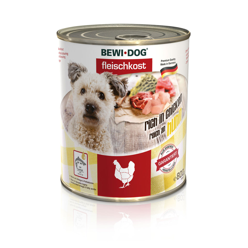 BEWI DOG Fleischkost Reich an Huhn