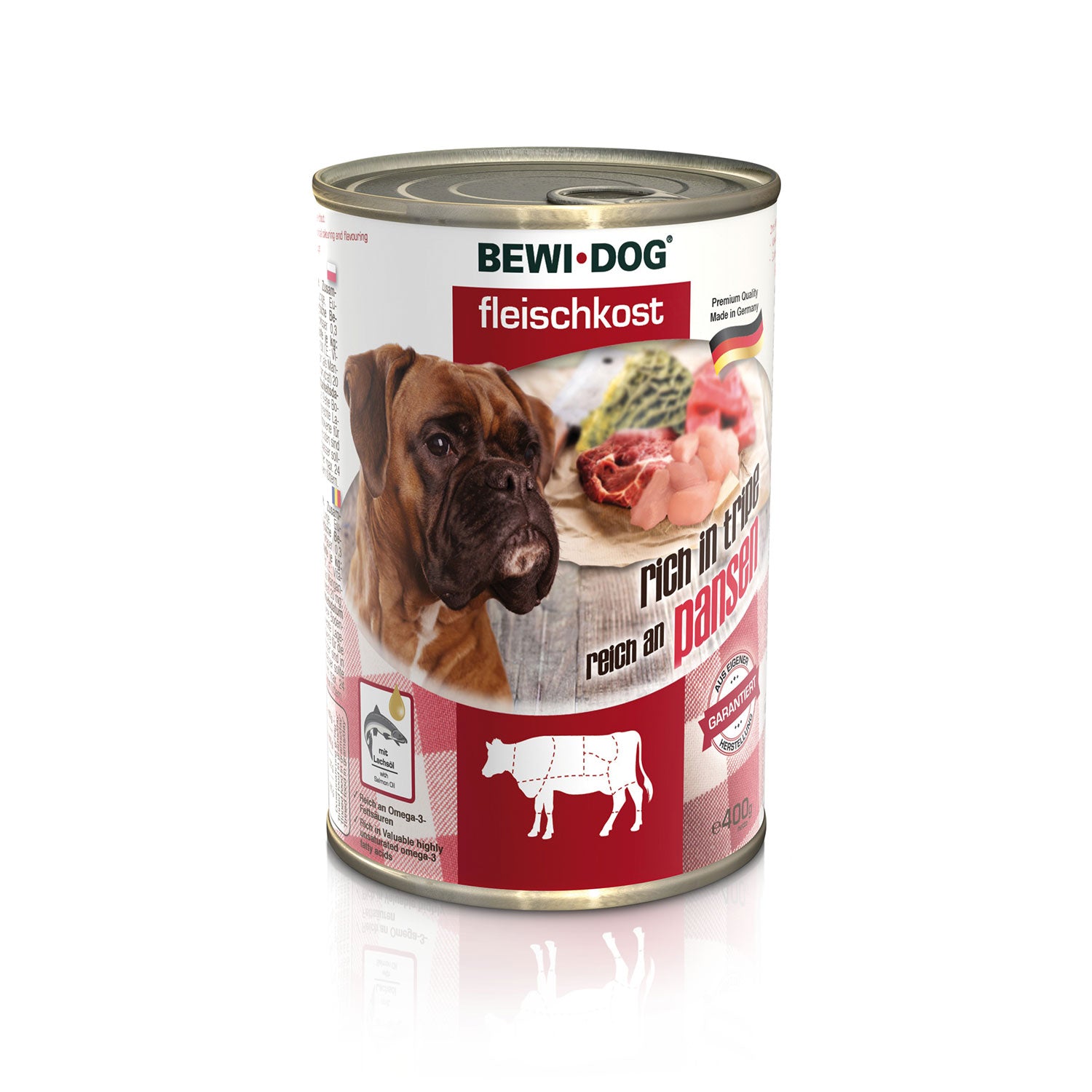 BEWI DOG Fleischkost Reich an Pansen