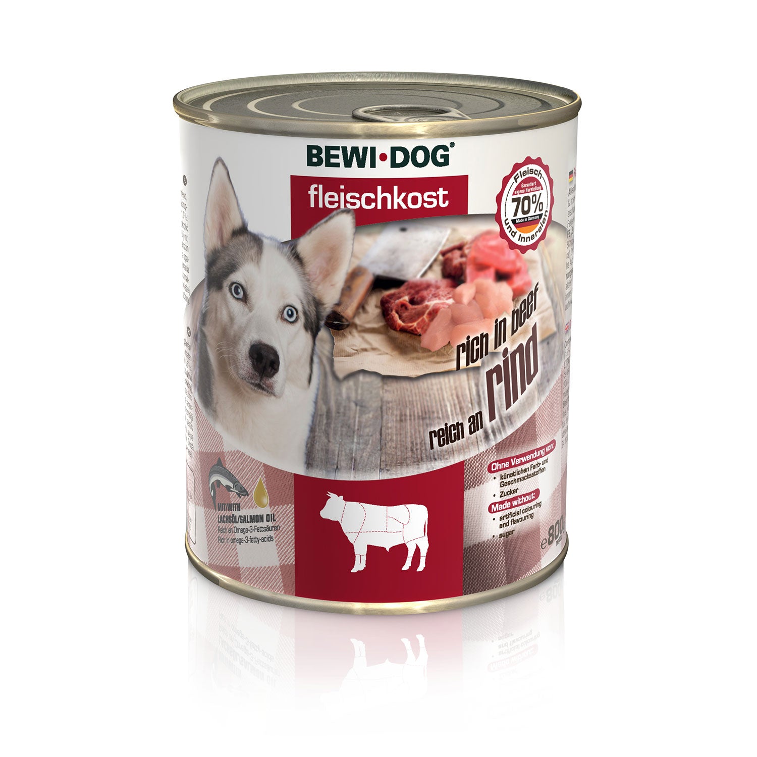 BEWI DOG Fleischkost Reich an Rind