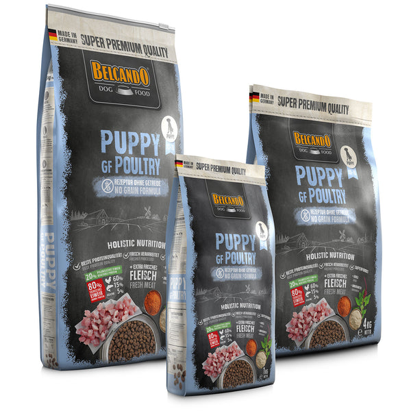ドッグフード Belcando PUPPY GF POULTRY 3kg Kennenlernpaket BELCANDO® Puppy GF Poultry